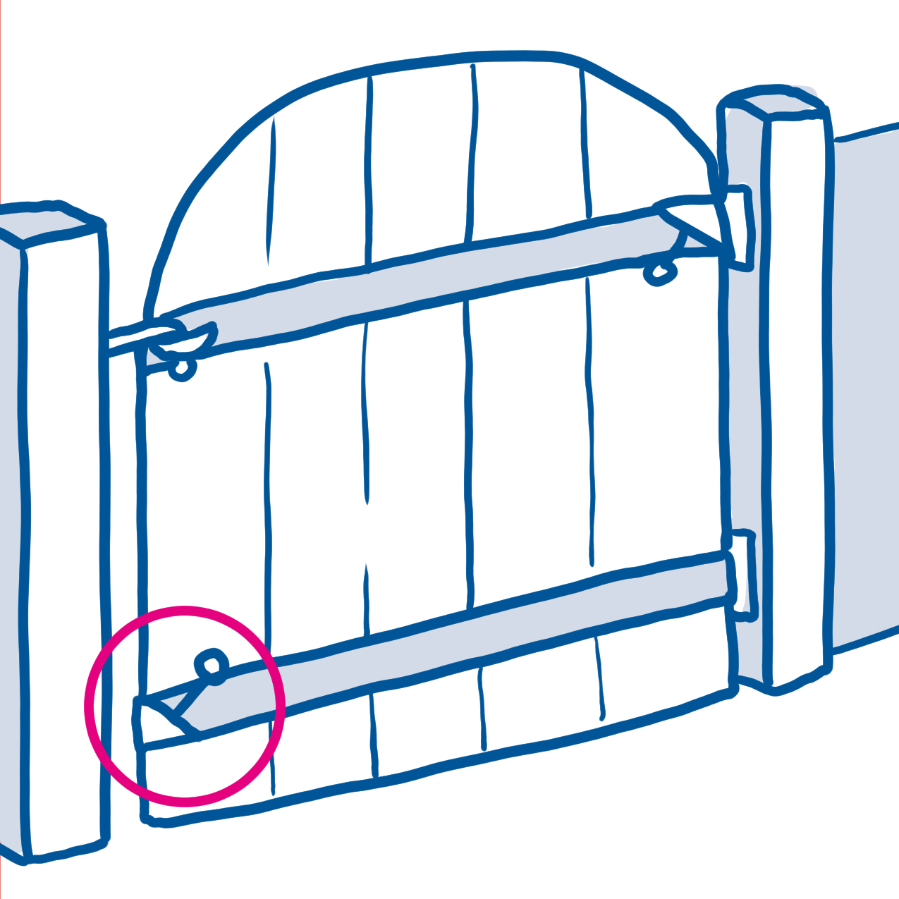 drawing of fence
