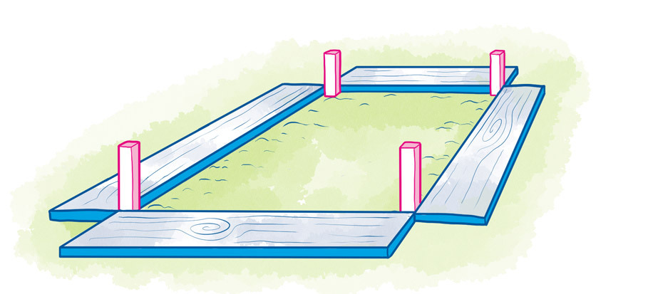 building a raised bed step 2