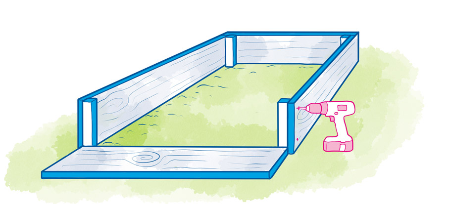 building a raised bed step 3